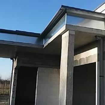 Realizacje: Obróbki blacharskie, świetliki i wpusty